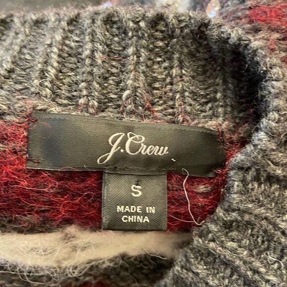 J Crew Jewel Embellished Fair Isle Sweater Dress S - Picture 5 of 6